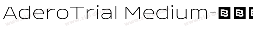 AderoTrial Medium字体转换